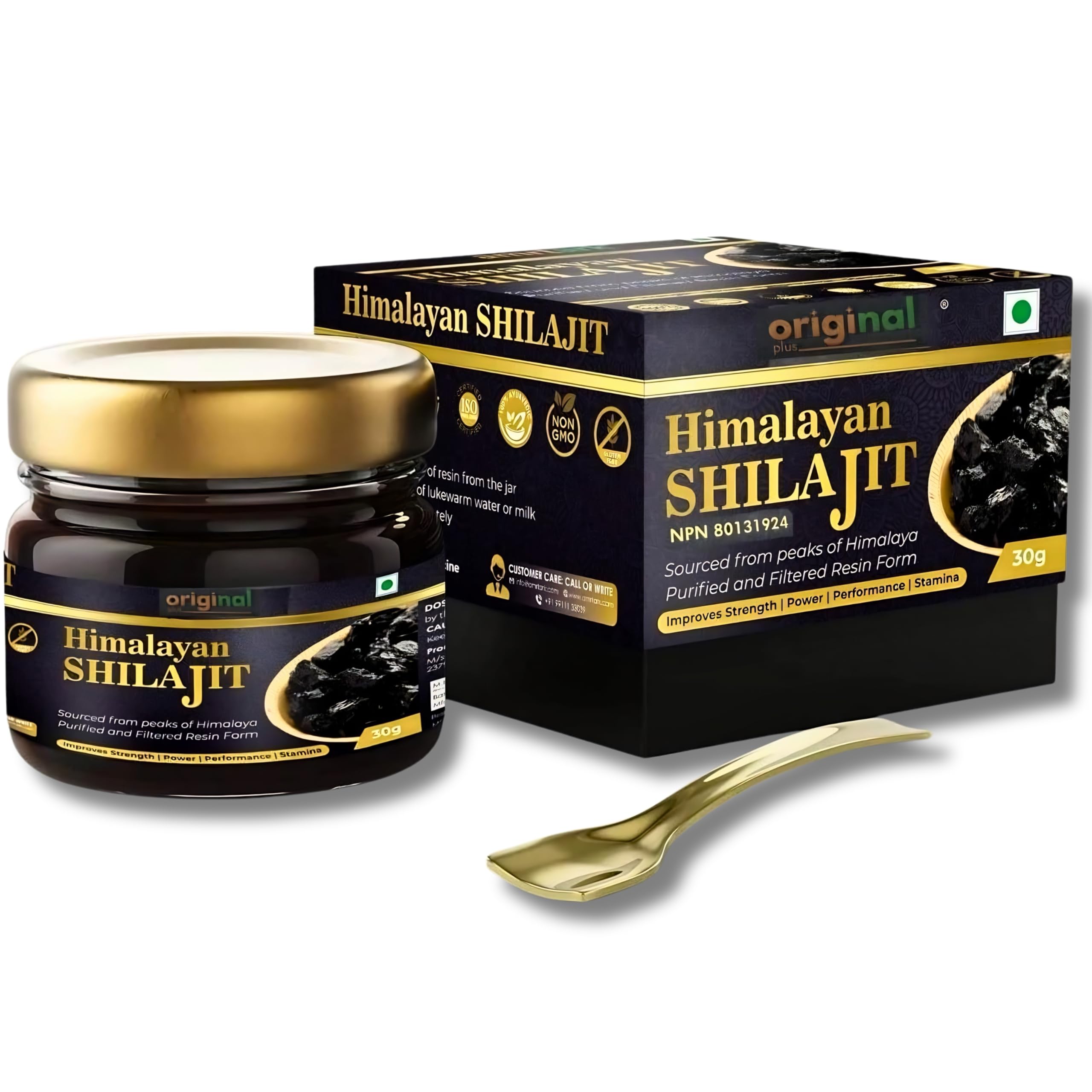 Original Plus Pure Himalayan Shilajit | 100% Pure Resin 30 G | 1000mg Potency